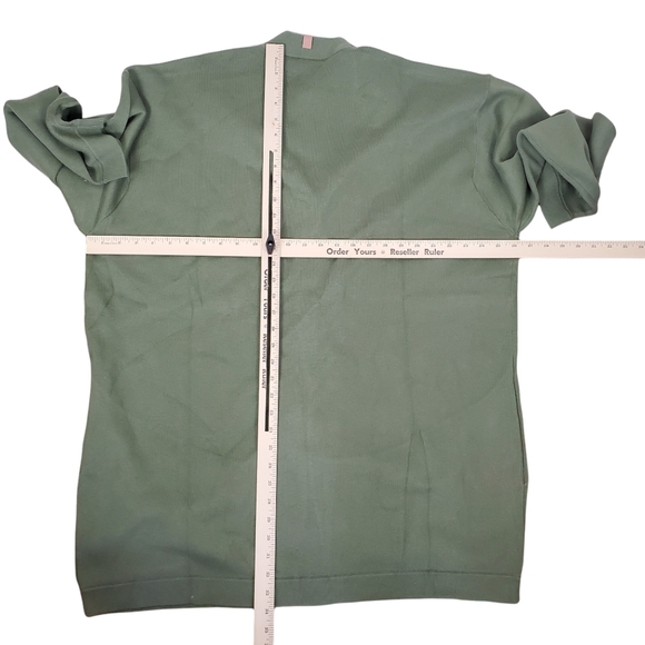 NEW Lunya Cozy Cotton Silk Button Front Cardigan L/XL Humble Green Oversized - Picture 12 of 15